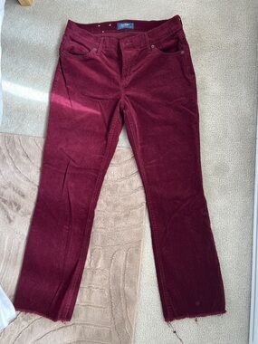 Old Navy Women's Deep Wine Corduroy Pants